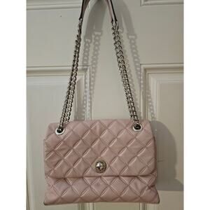 Kate Spade Natalia flap shoulder Bag medium crossbody handbag ROSE